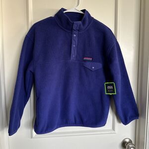 Gap Kids Size Large 10 NWT Purple Arctic Fleece Reissue Pullover Sweater Sherpa